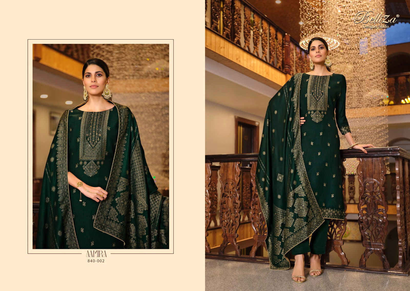Aamira By Belliza Viscose Pashmina Dress Material Wholesale Price In Surat
